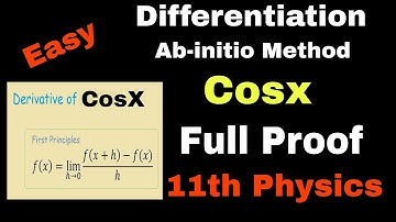 Differentiation Ab-initio method|Y= Cosx| Full derivation|JKBOSE Exam 2023| Hopkins Coaching Pulwama