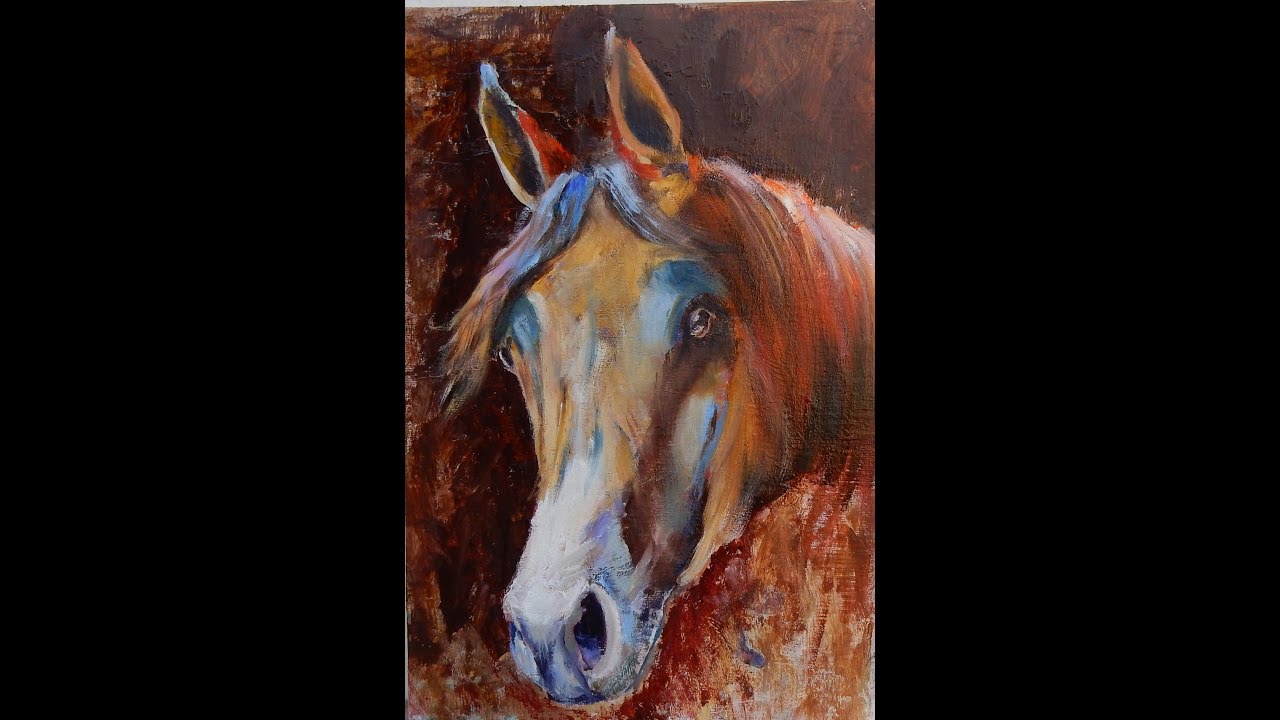 How to paint a horse . Oil Painting DEMO YouTube