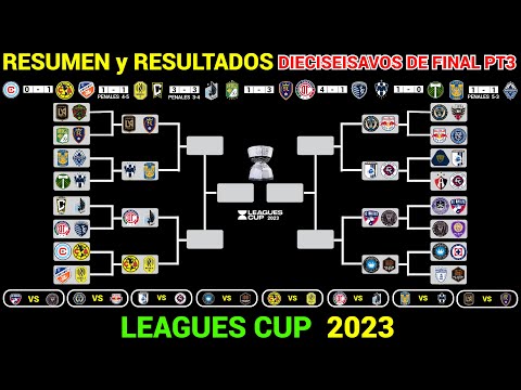 RESUMEN y RESULTADOS HOY DIECISEISAVOS DE FINAL LEAGUES CUP 2023 PT3 @Dani_Fut