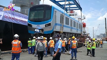 Cận cảnh 2 đoàn tàu cuối cùng của tuyến Metro số 1 về đến TP.HCM | BEE TV