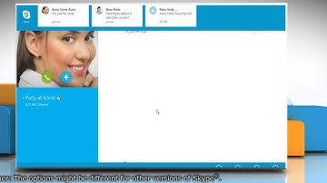 How to View the profile Information of a contact in Skype®