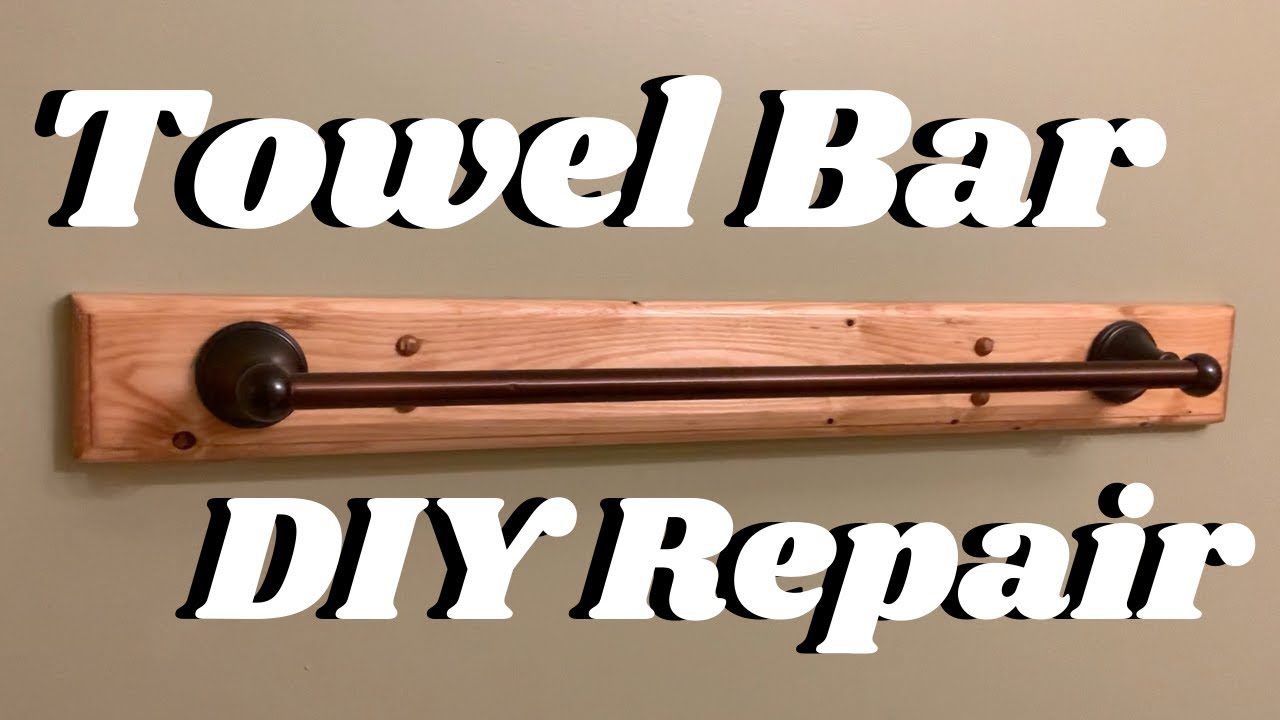 DIY Repair to Securely Fasten Loose Towel Bar Tutorial Tuesday Ep
