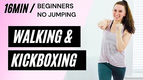 15MIN NO JUMPING KICKBOXING HIIT WALKING WORKOUT |...