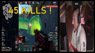 100T Will 45 Kills vs DRX POV highlights - Valorant Champions 2022