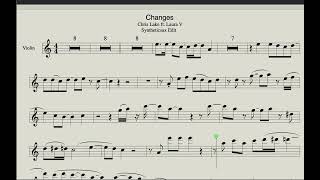 Changes - Sheet music for Violin - House/Dance music Instrumental Mix