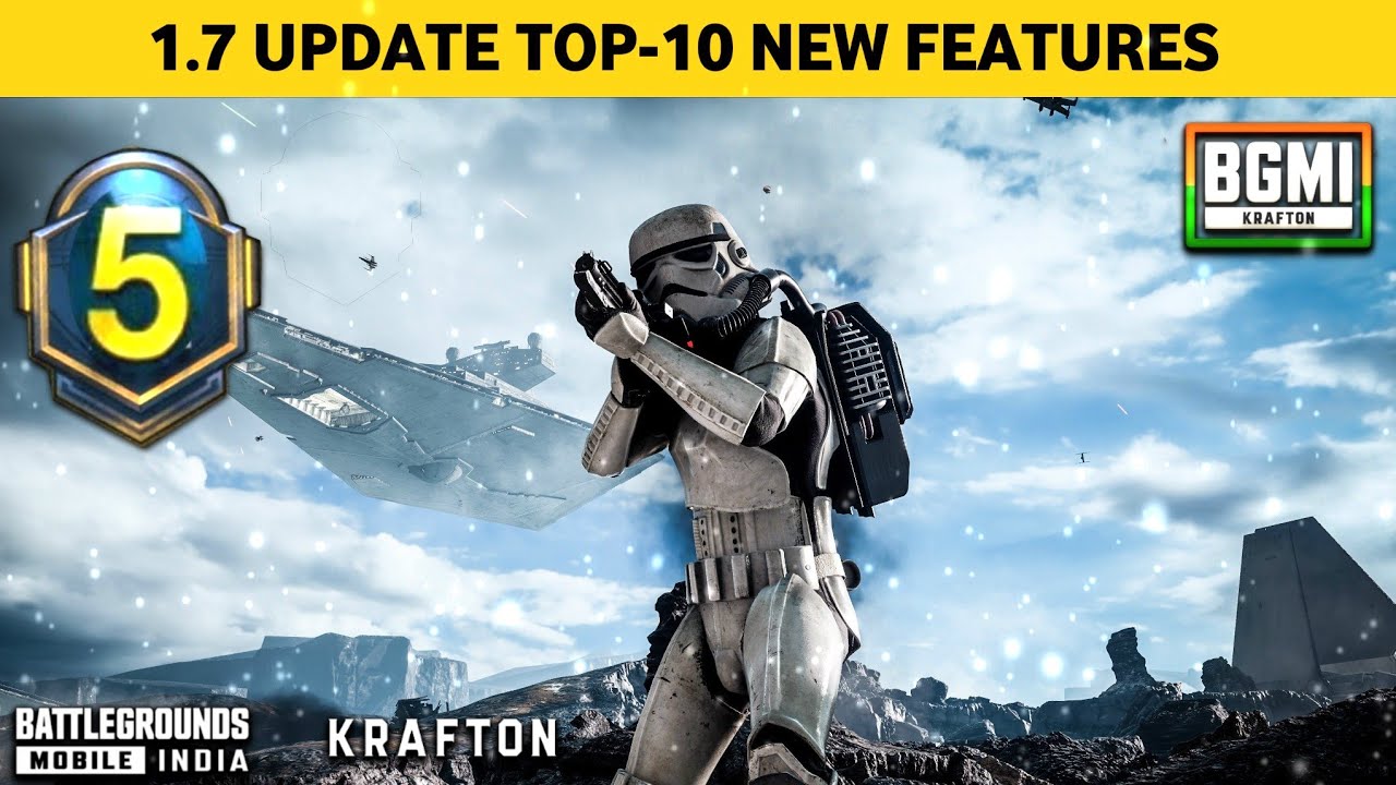 BGMI 1.7 UPDATE BGMI 1.7 UPDATE TOP10 NEW FEATURES !