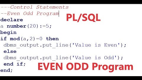 Learn FREE IF-ELSE Statement in PL/SQL Urdu/-Hindi