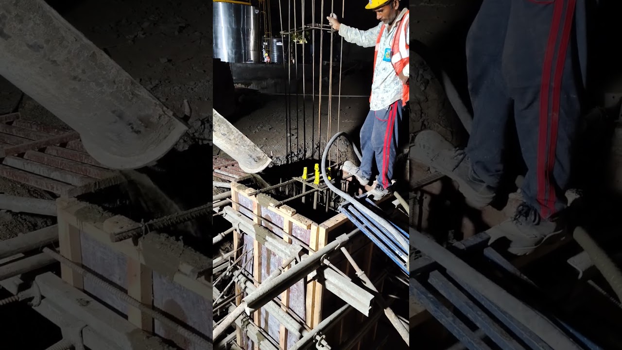 column casting work column size 1m×1m