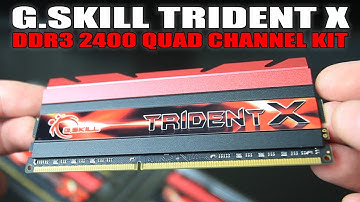 G.Skill Trident X 16GB DDR3 2400 Quad Channel Memory Kit Unboxing