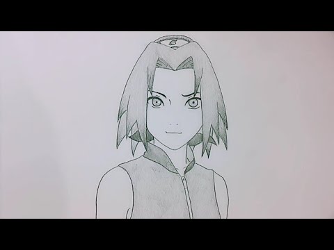 Pemula Wajib Klik ! Cara Menggambar Anime Sakura Haruno Mudah Banget - Youtube