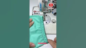 Sewing Tools And Tutorial The elastic band on the trouser legs is wrapped like this