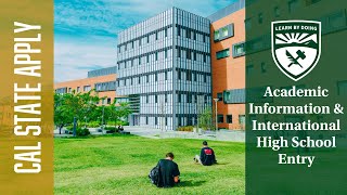 Cal State Apply - Academic Info & International High School Entry - Academic History
