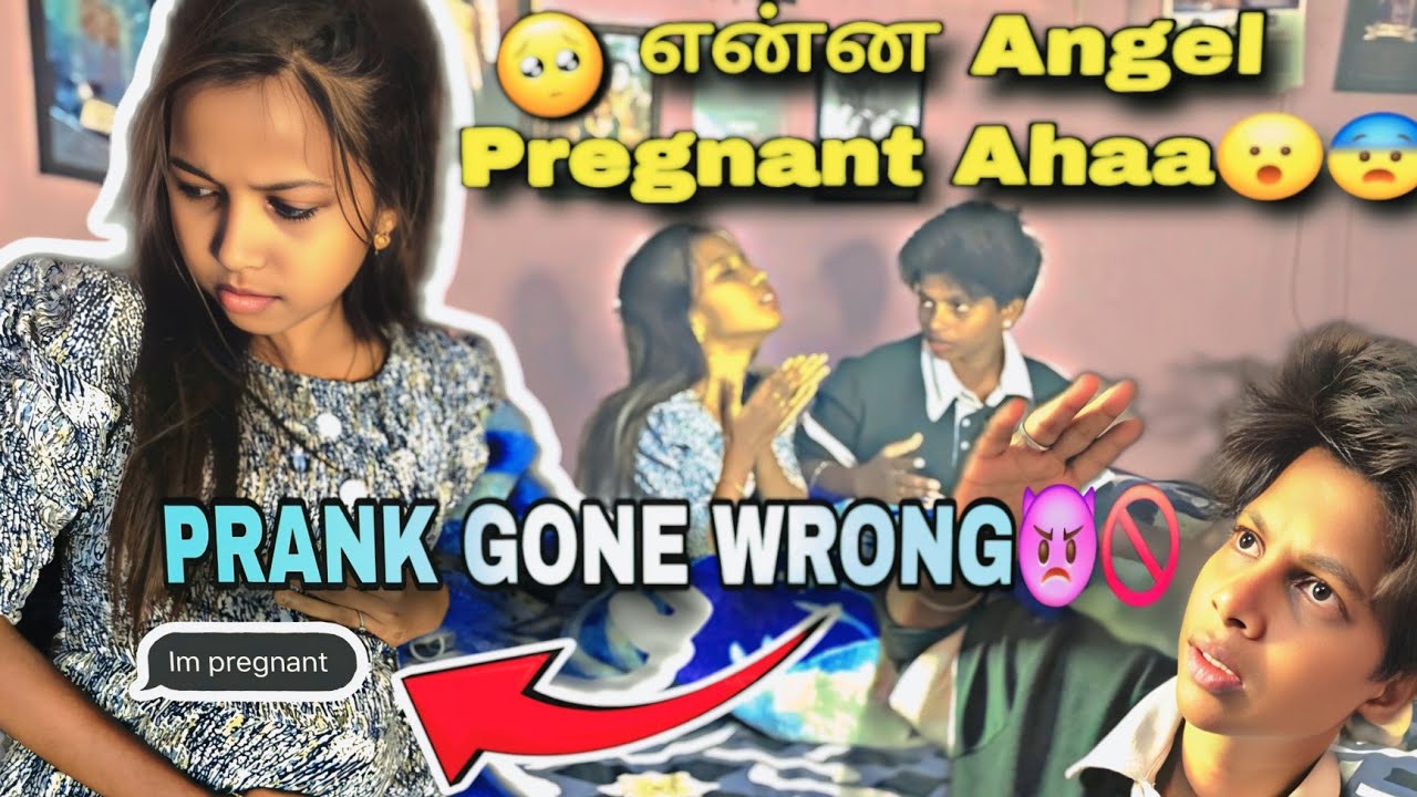 என்ன Angel Pregnant Ahaa😨😮!!!#kuttyangel #prankvideo
