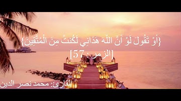 من أعذبِ وأجملِ مَن قرأَ سورةَ الزمر🎧🌼تلاوة خاشعة للقارئ الشاب محمد نصر الدين💙