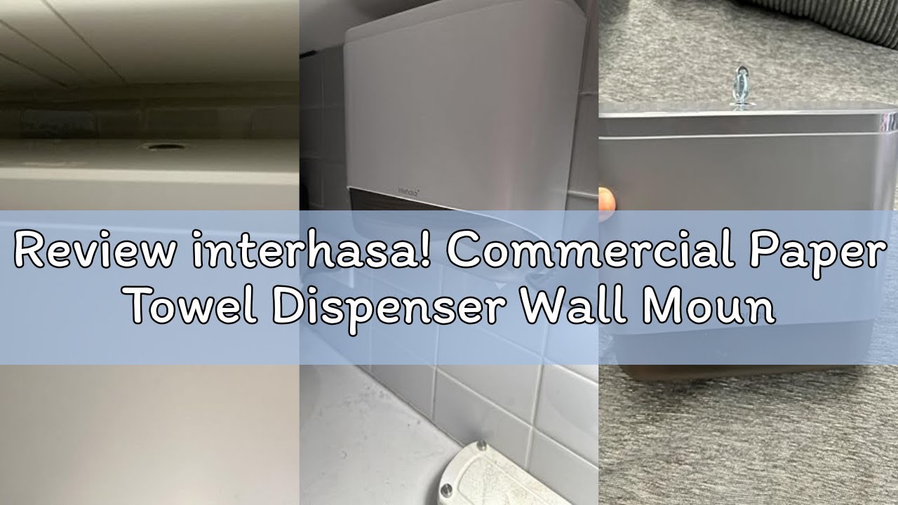 Review interhasa! Commercial Paper Towel Dispenser Wall Mount Adhesive Multifold Trifold cFold Folde