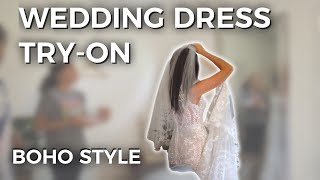 Anthropologie WEDDING DRESS TRY-ON I bought my dress on Poshmark