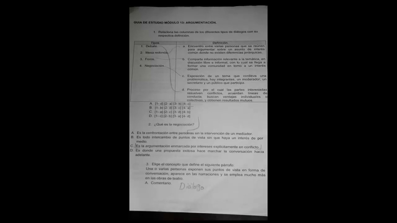 Respuestas Del Examen Modulo 16 Prepa Abierta www.youtube.com