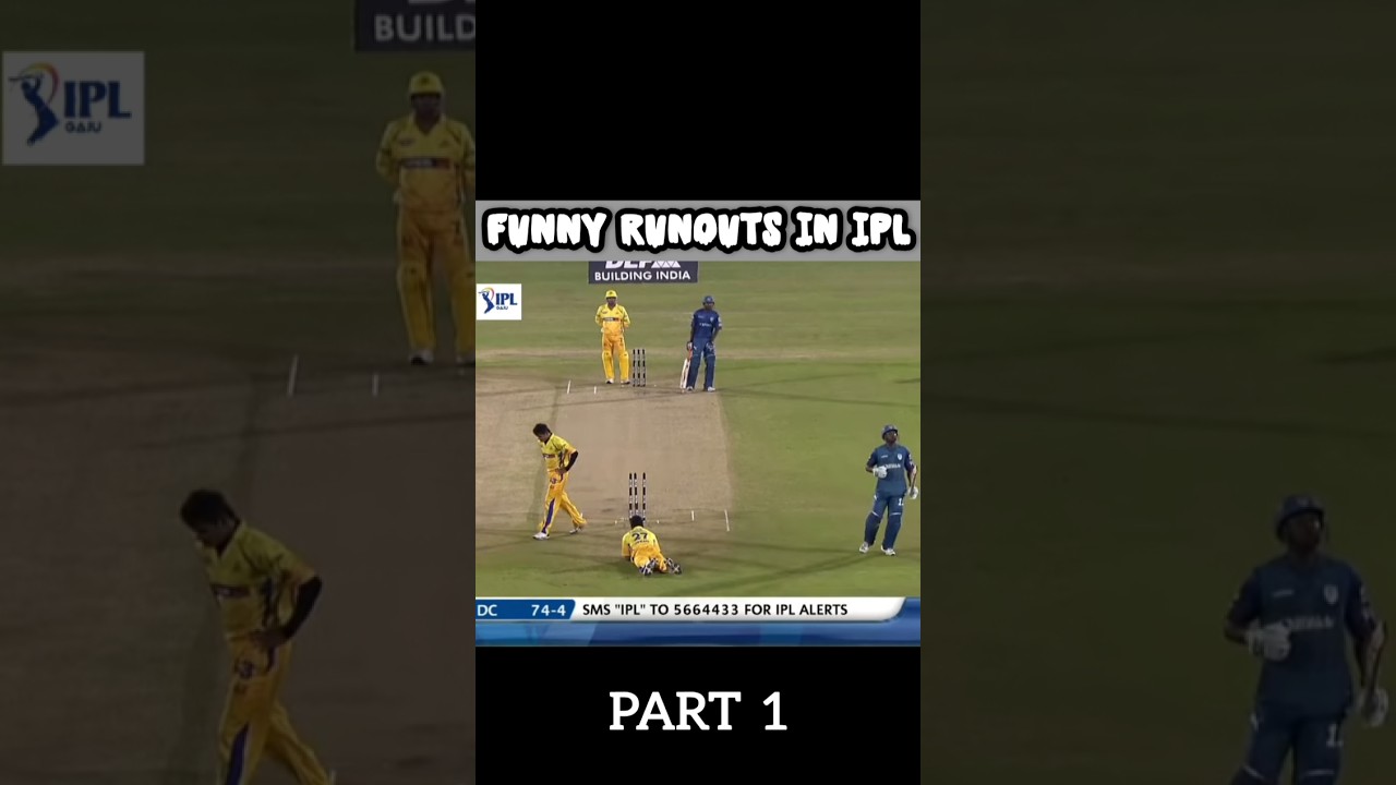 Top Funny Runouts in IPL 🤯 (Part 1)