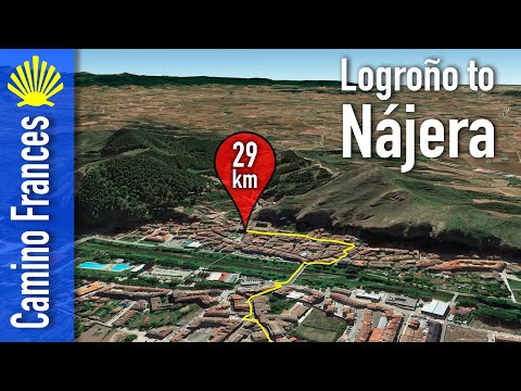 Camino Frances Map 09 | La Rioja | Logroño to Nájera 29 km