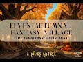 Autumn Fantasy Village Ambience 🍂 | Cozy Medieval Elven Town Sounds & Relaxing Fall Atmosphere 4K