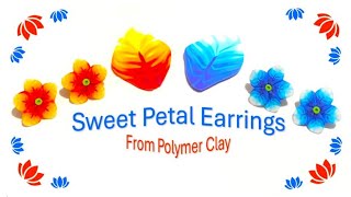 Petal Cane Earrings from Polymer Clay, an Ad Hoc Tutorial.