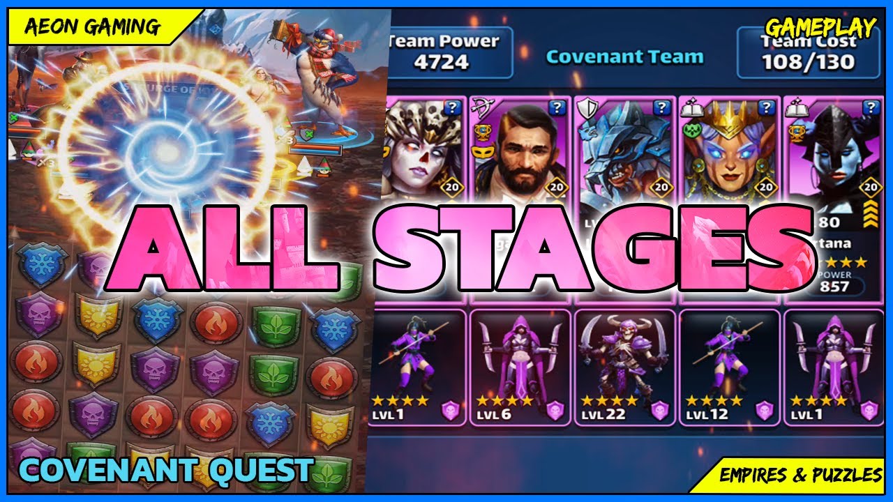 COMPLETE Full Empires And Puzzles Covenant Quest Gameplay  COMPLETE Full Empires And Puzzles Covenant Quest Gameplay