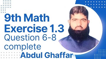 9th class mathematics chapter 1 exercise 1.3 question 6 to 8 | Symmetric and skew-symmetric matrices