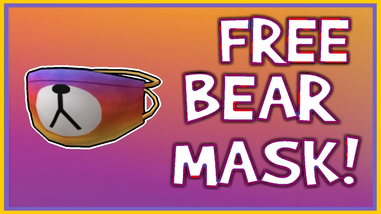 get free bear face mask in roblox