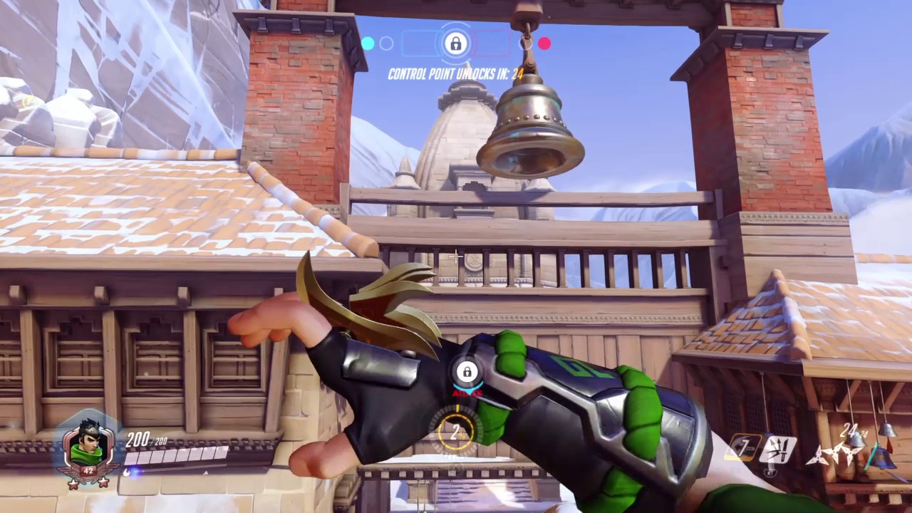 Overwatch ps4 100 sensitivity and no aim assist gameplay (first time)