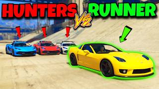 Corvette POLICE CHASE! GTA 5 Manhunt