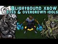 Blightbound crossbow dyes & Overgrown Idols info