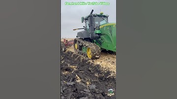 Fall Plowing in Illinois with John Deere Tractors and Salford plows.