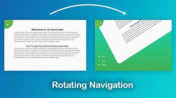 Rotating Navigation using Html, CSS and JavaScript | Best Animated Navbar