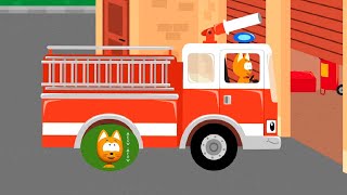 Fire Truck Song - Meow Meow Kitty - Nursery Rhymes