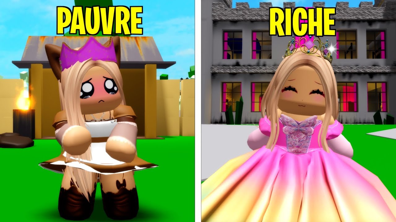 Princesse PAUVRE Vs Princesse RICHE sur BROOKHAVEN RP ROBLOX…