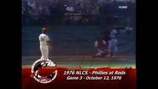 MLB Phillies @ Reds, NLCS Gm. 3, Oct. 12, 1976
