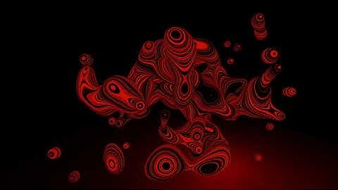 Red Abstract Background Video Loop - Fluid Pattern - Motion Grafics - Liquide Texture 4k