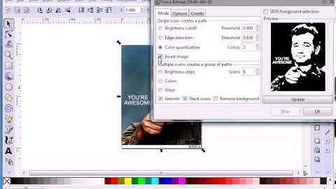 Inkscape:  face tracing