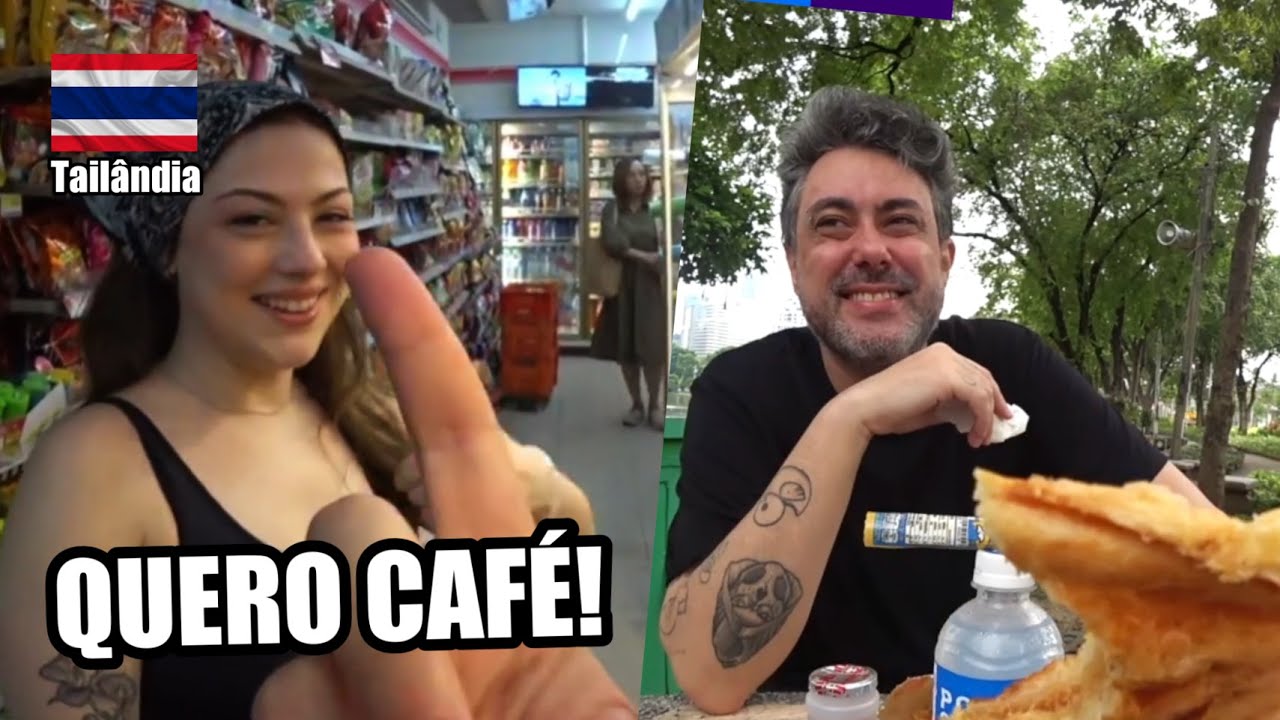 CAFÉ da MANHÃ do SEVEN ELEVEN no LUMPINI PARK 🇹🇭