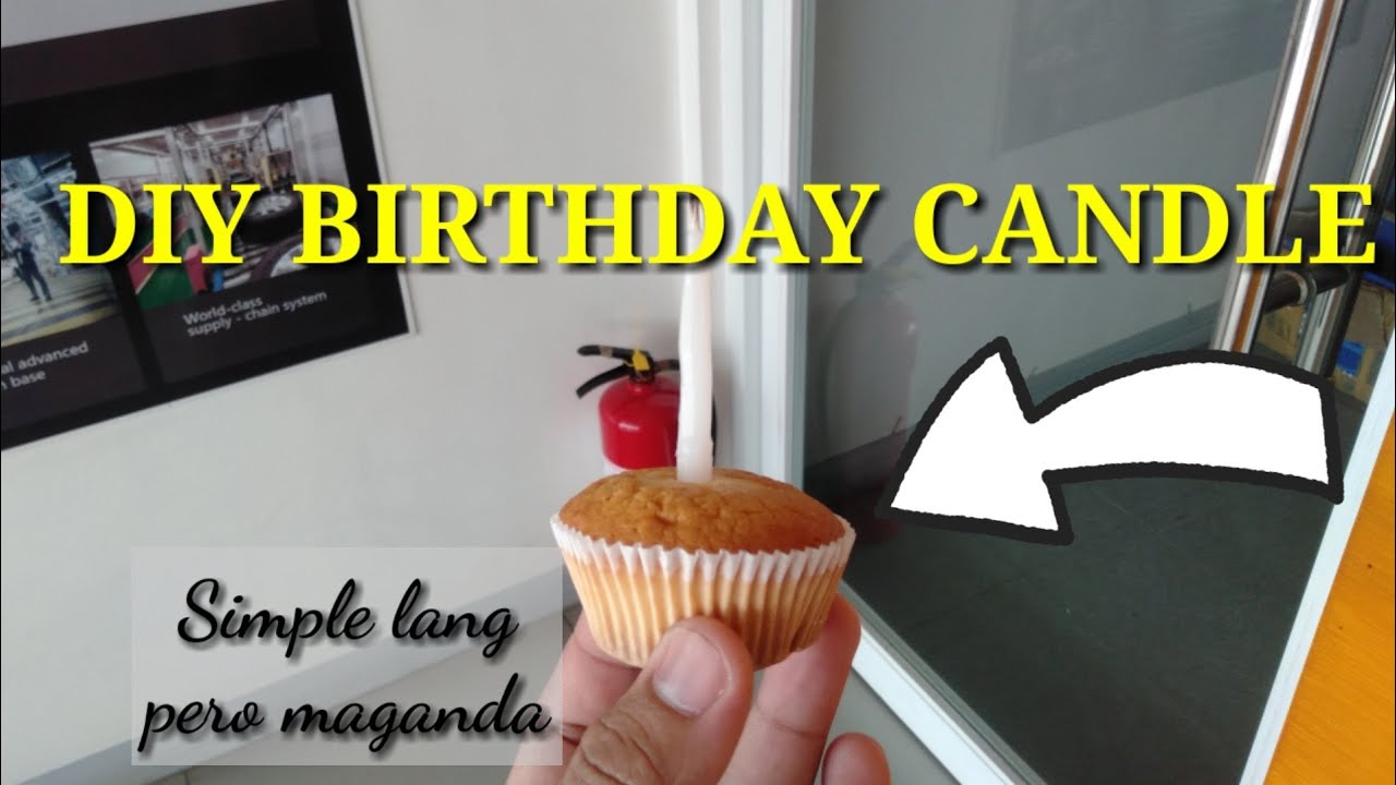 DIY birthday candle