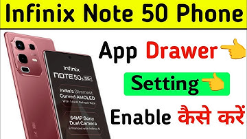 how to enable app drawer infinix note 50 | infinix note 50 turn on app drawer setting | infinix