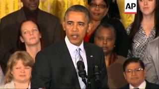 President Barack Obama has increased the minimum wage for a few hundred thousand federal contractors