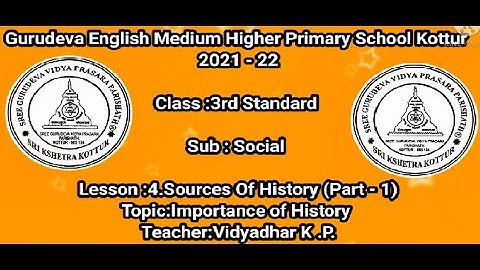 3rd Standard Social 4th Lesson Part 1 Sem 1 2021   22