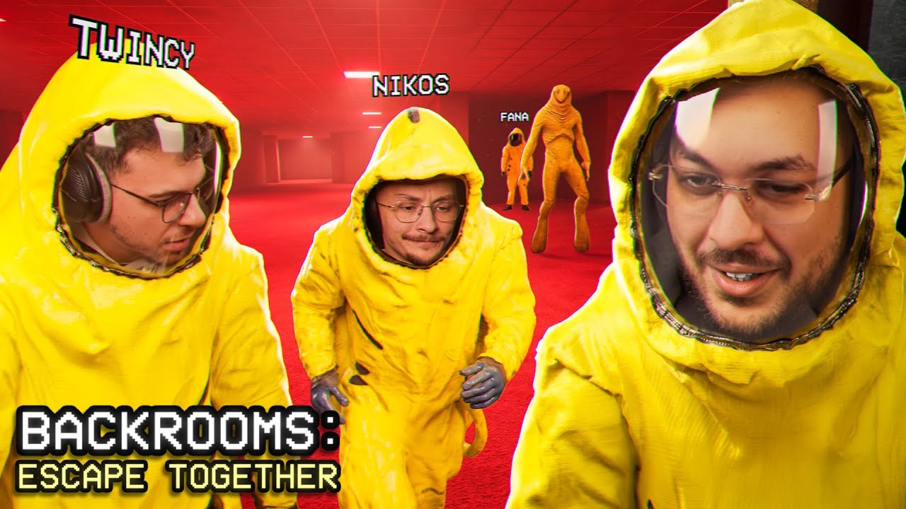 Je n'ai jamais autant rigolé sur un jeu 😂 (Backrooms: Escape together) ft Nikos, Fana et Twincy 