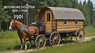 The evolution of Motorhomes across the times illustrated by AI (4k video)