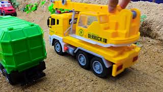 Collection funny videos toy bridge construction vehicles