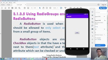 ANDROID LECTURE 26 | UNIT 2 CH 4 | USING RADIO BUTTONS AND TOGGLE BUTTONS
