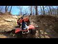 Sport quad climbs DEVIL'S BACKBONE!! | 2014 Honda 450er Hill Climb