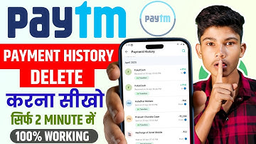 How to Delete Paytm Transaction History | Paytm Payment History Delete Kaise Kare 2025 Paytm History
