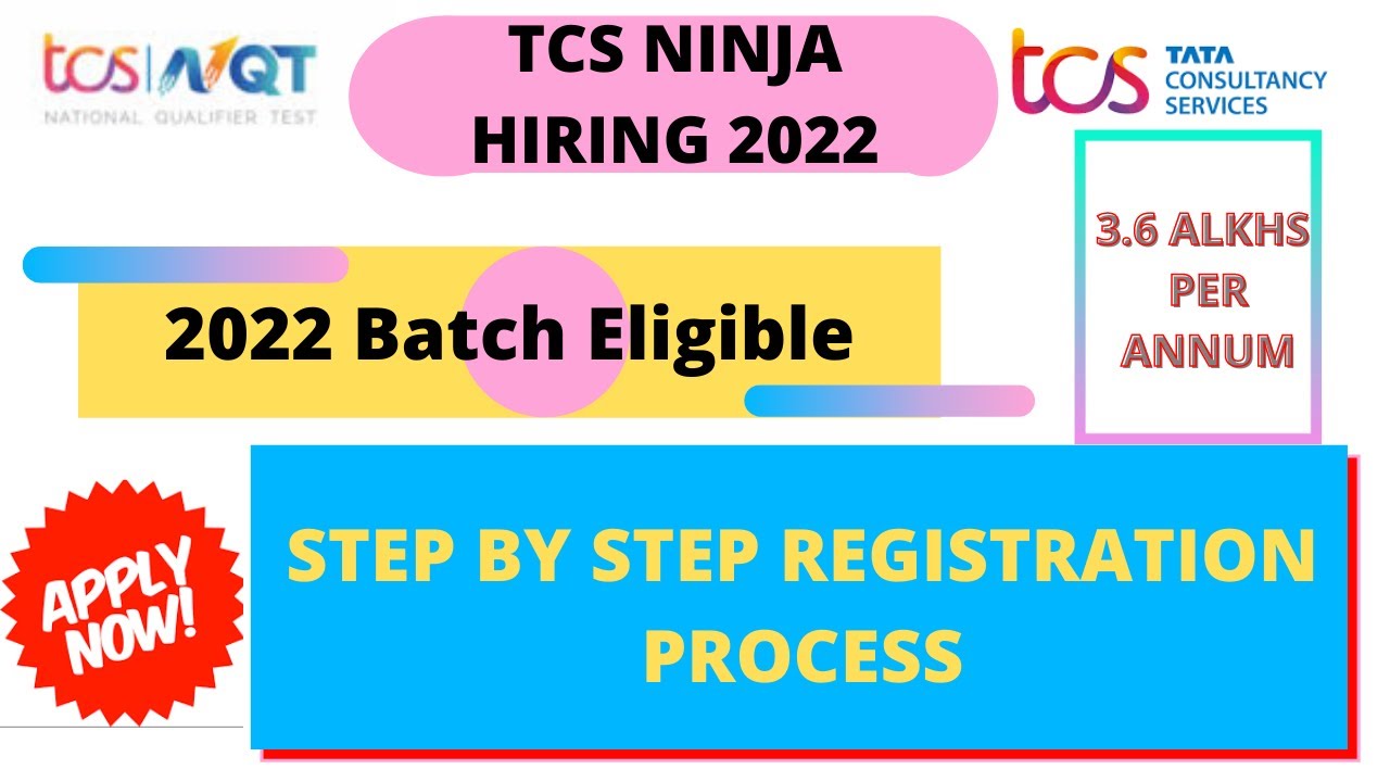 TCS Ninja 2022 | tcs ninja 2022 registration | tcs nqt 2022 registration |tcs nqt 2022